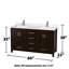 Sheffield 60" Freestanding Double Bathroom Vanity with Quartz Top with Medicine Cabinets-1365906410-1365906411-1365945482