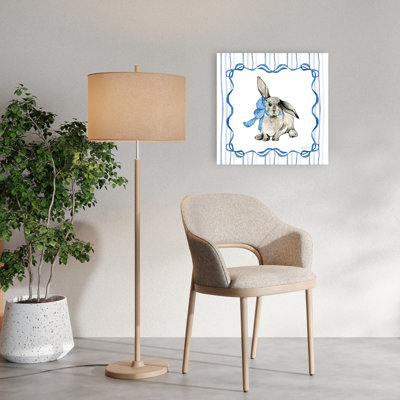" Bluebonnet Bunnies VIII Abstract Contemporary Animal Spring Wall Art Print " by Yvette St. Amant