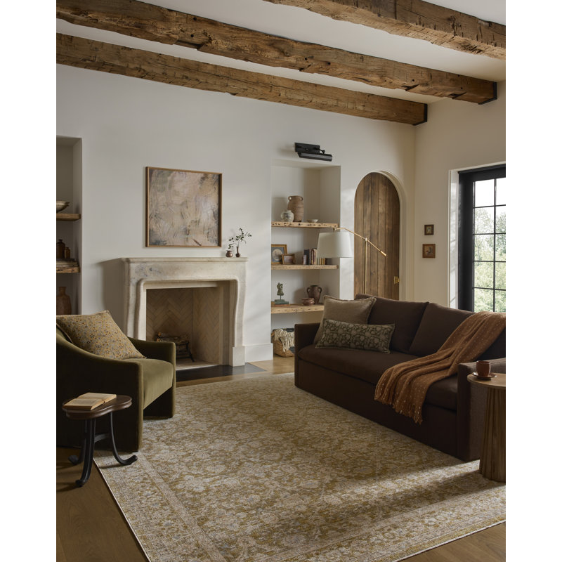 Loloi Elora Moss / Clay Area Rug, Moss / Clay 4'-0" x 5'-7", Moss / Clay