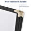  Paquet de 30 pochettes pour menu de restaurant WeChef 8,5 x 14 po style livre 3 pages 6 vues PVC transparent-55821766-55821767