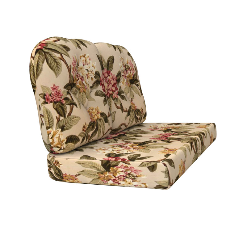 Coussin de causeuse de patio intérieur / extérieur, Brun; vert; rouge; jaune