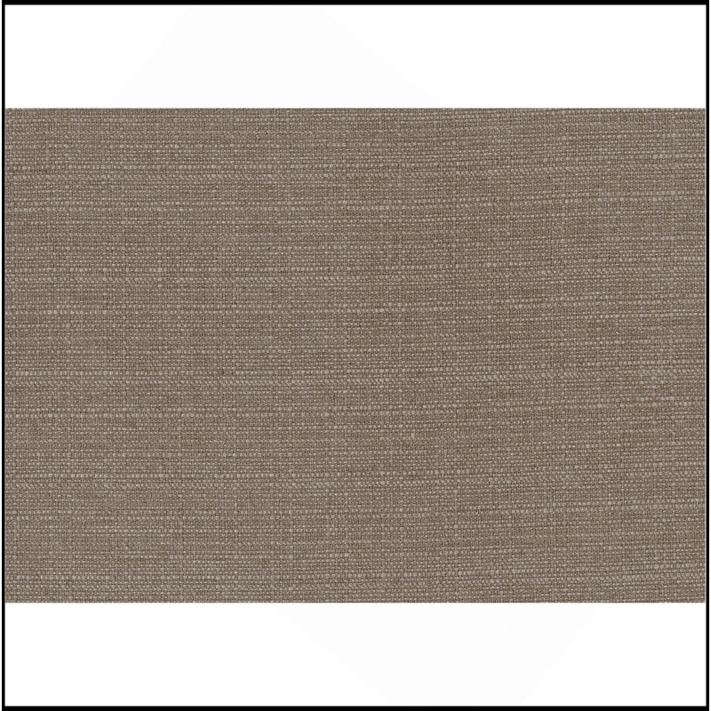 Ensemble de 2 chaises à hauteur de comptoir, siège et dossier rembourrés en tissu de style champêtre décontracté gris