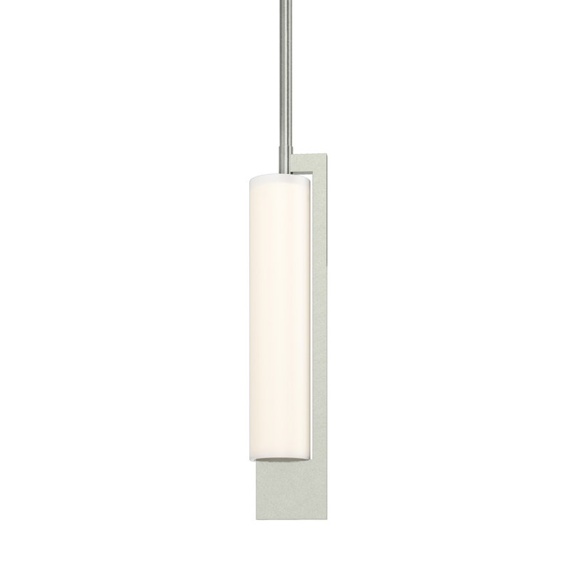 Mini-luminaire suspendu cylindrique à 1 lumière Axis, Argenté