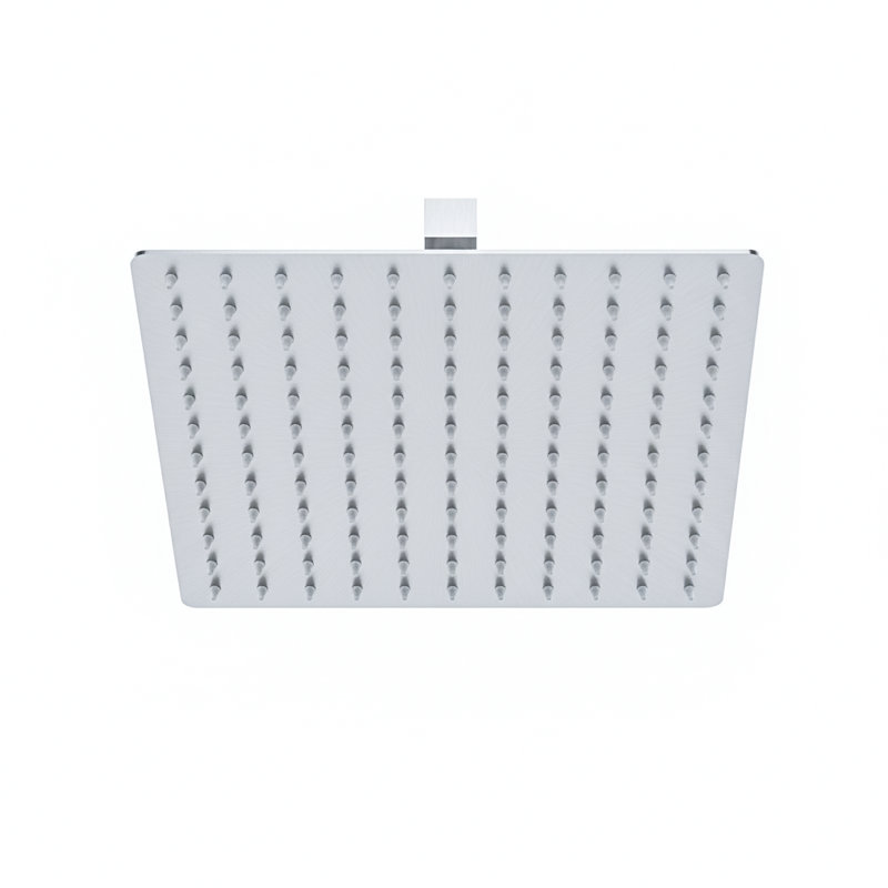 12-Inch High Pressure Wall Mounted Rain Shower System with Handheld Shower Head, Tub Spout, and Rough-In Valve