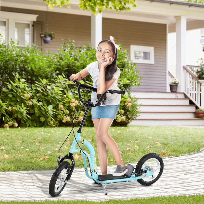 Aosom 1 Seater Push/Pull Ride On, Blue