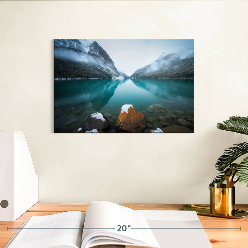 Alvord Foggy Lake Louise, H 8 po x l 12 po