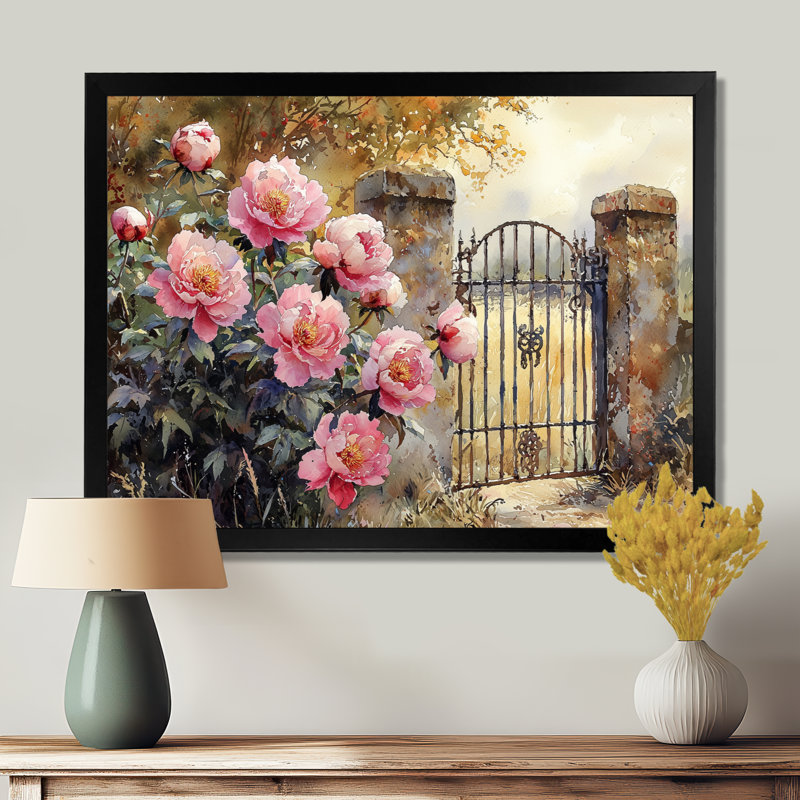 Décoration murale Ilsemarie, Reproduction encadrée d'une seule photo sans pass, Noir, noir, noir, noir, H 16 po x l 32 po