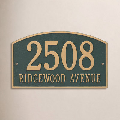 Legacy 2-Line Wall Address Plaque