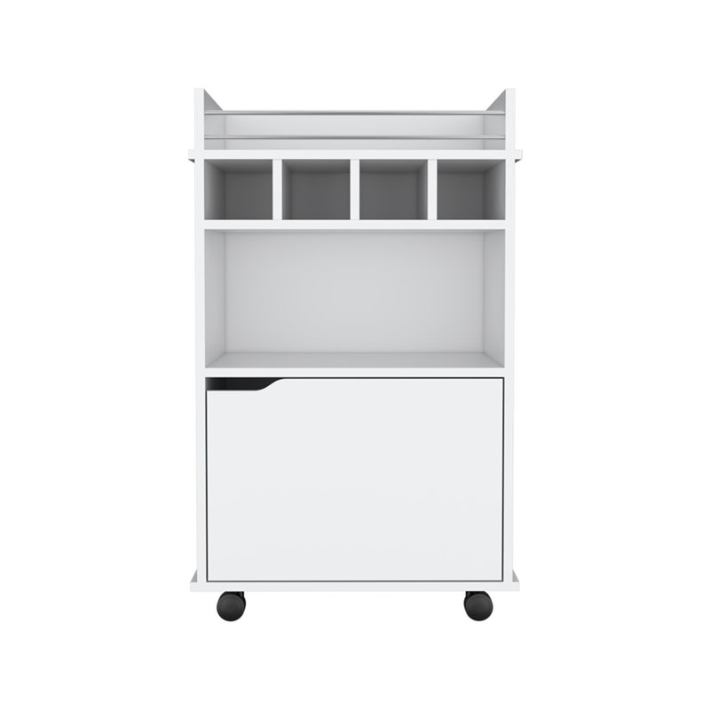 Bar Cart, Living Room, White, White