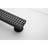 24 Inches Linear Shower Drain With Removable Quadrato Pattern Grate, 304 Stainless Shower Drain Included Hair Strainer And Leveling Feet, Flange-125382616