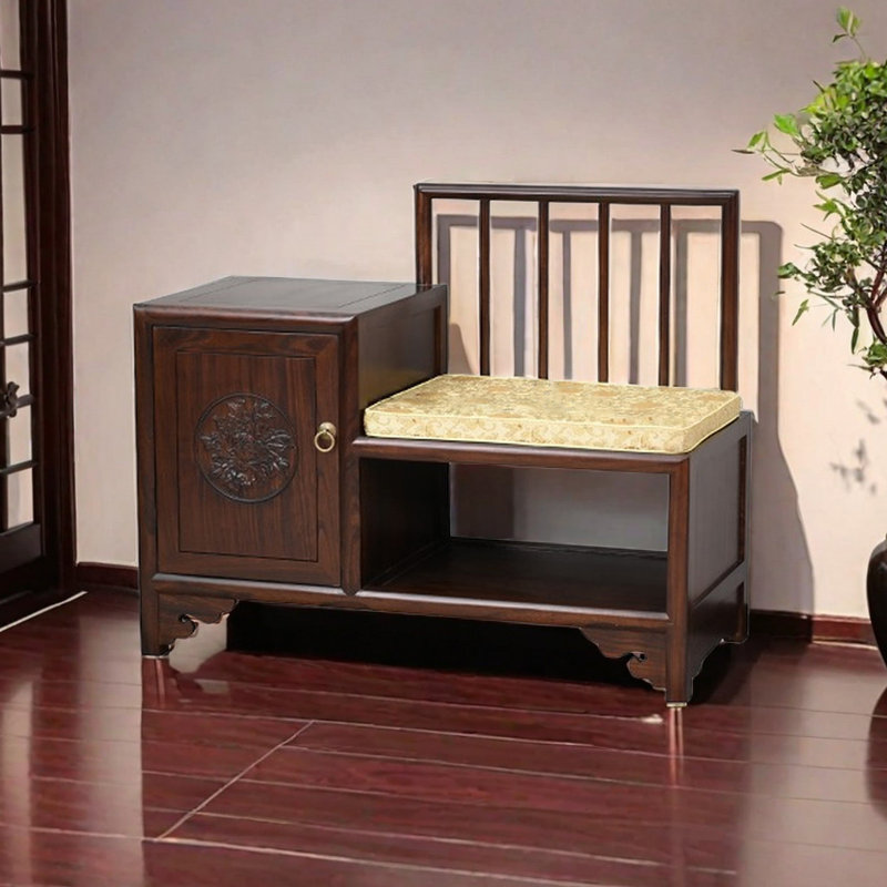 6 Pair Solid Wood Shoe Storage Bench