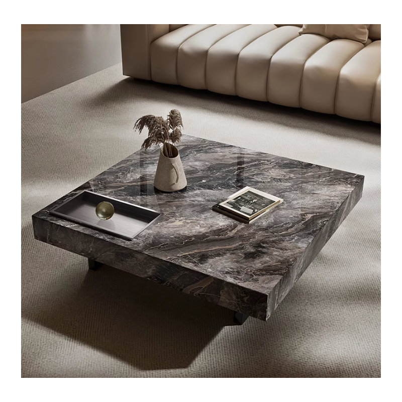 table basse carrée, Noir
