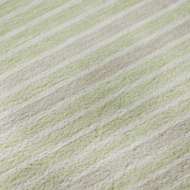 Premium Machine Washable Elize AMF1398 Stripes Rug, Rectangle 10' x 14'
