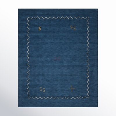 Tapis en laine tissé à plat à la main Danforth