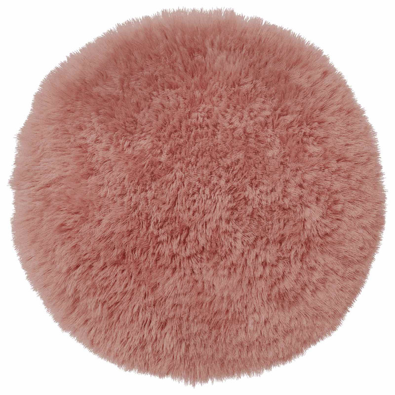 Light Green Cushion Cover, Round 40cm, Pink