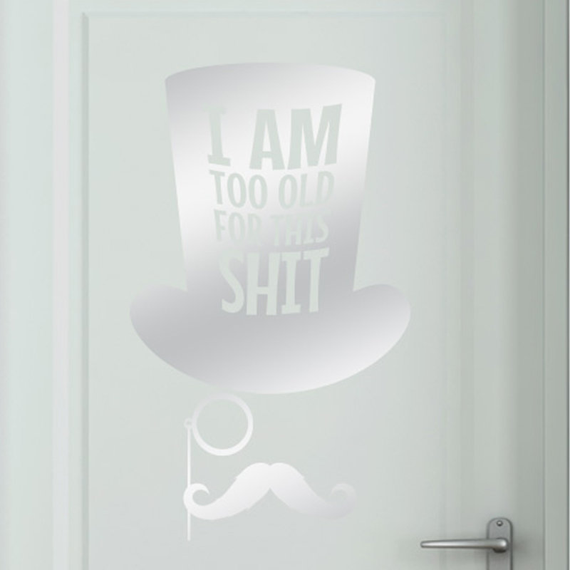 Wall Decal, Shiny Silver