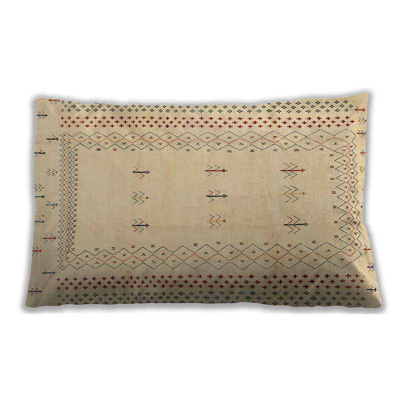 Geometric Throw Pillow, Synthetic