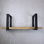 Utility 1 Piece Solid Wood Bracket Shelf