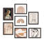 Fine Art Portrait Italian Variété de forme abstraite géométrique encadrée sur papier, 7 pièces-92573927-92573928