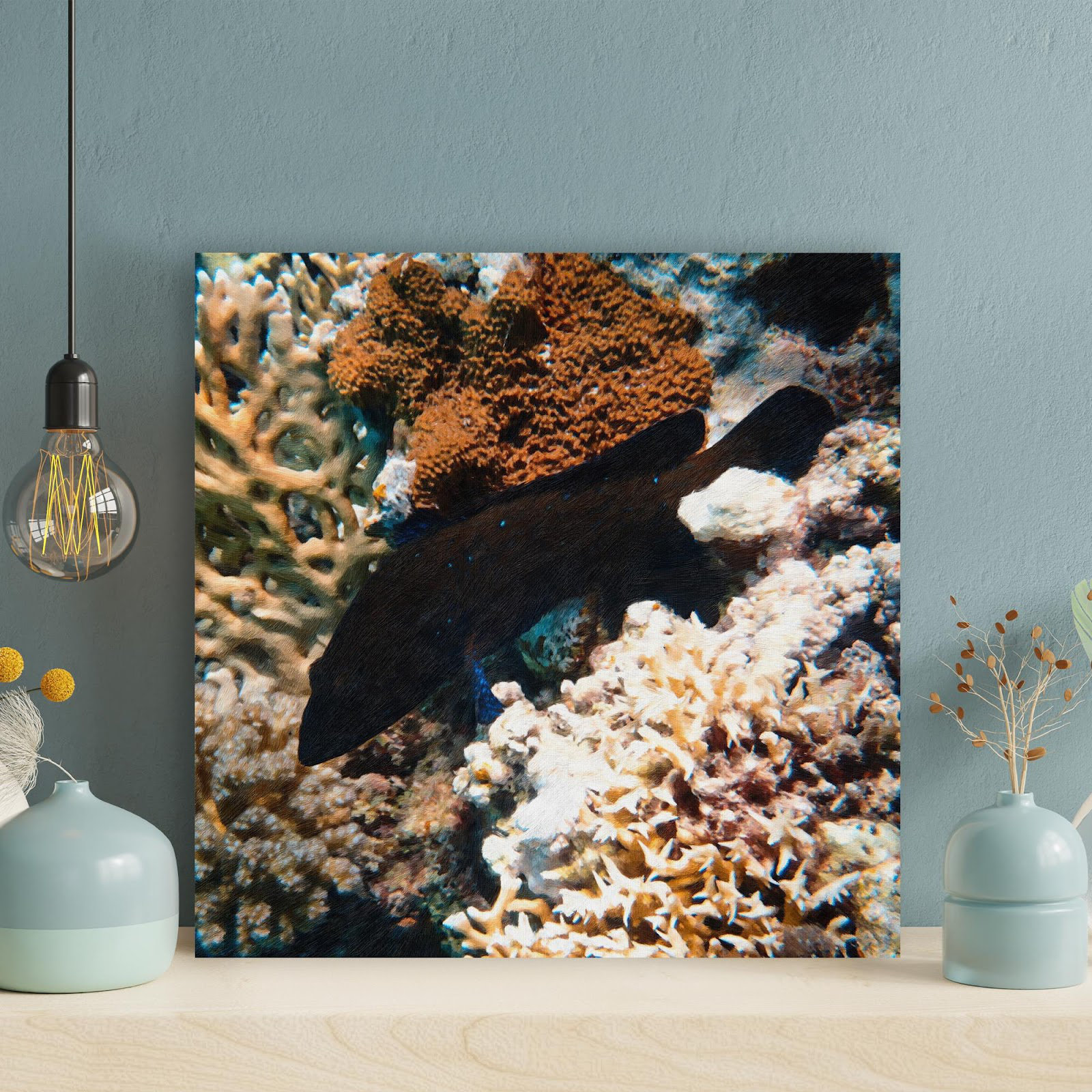 Rosecliff Heights A Fish With Chocolate Color - 1 Piece Square Graphic ...