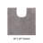 Adrine Micro 100% Polyester Machine Washable Tufted 5 Piece Bathroom Rug Set-1657691179