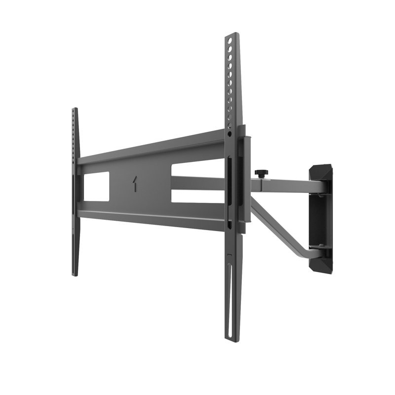 Black Full-Motion Steel Wall-Mount Bracket for 40"-60" TVs