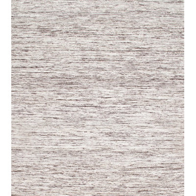 Tapis de la zone ivoire en soie touffeté fait main Manish