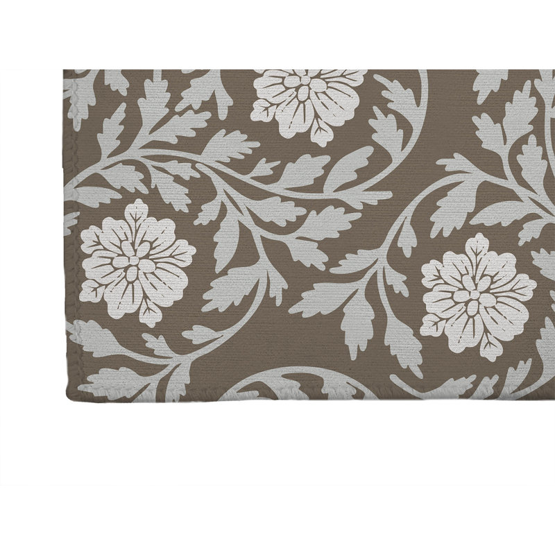 Tapis de sol antidérapant Penelope, L 84 po x P 60 po, Brun