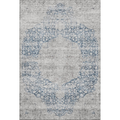 Premium Machine Washable Ducote AMF1146 Global Rug