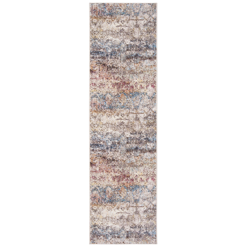 Tapis abstrait Gardner Performance, Tapis de couloir 2 pi 3 po x 8 pi