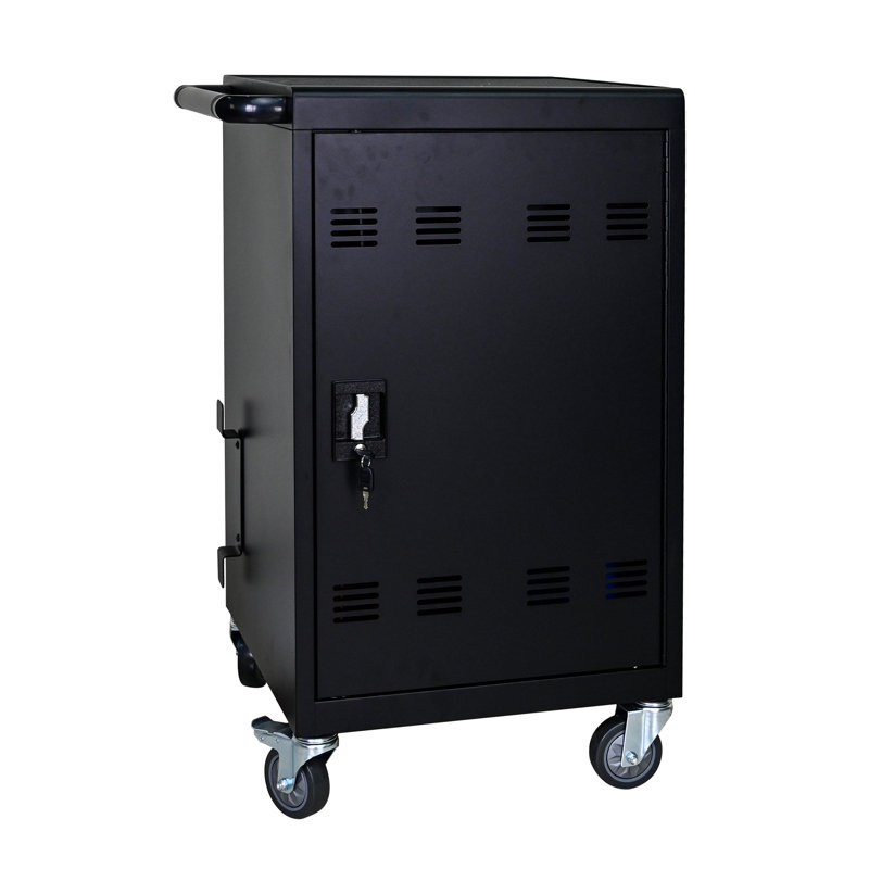 Versatile Charging Cart For 30 Devices, With Lock And Cable Bar Lockable Mobile Arrangement Advantage