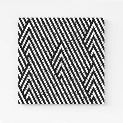 Oblique Grunge Pattern - Wrapped Canvas Print