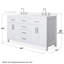 Meuble-lavabo double autoportant de 60 po avec plateau en quartz Beckett-108352036-108352040-108352035