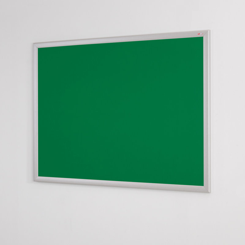 Wall Mounted Bulletin Board, 120 cm H x 150 cm W, Green