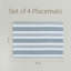  Over&Back Woven Striped Placemats, Set of 4-101293280