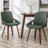 Faux Leather Upholstered Office Chair with Solid and Manufactured Wood Frame-2028803380
