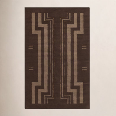 Hallum Hand-Tufted Geometric Wool Rug