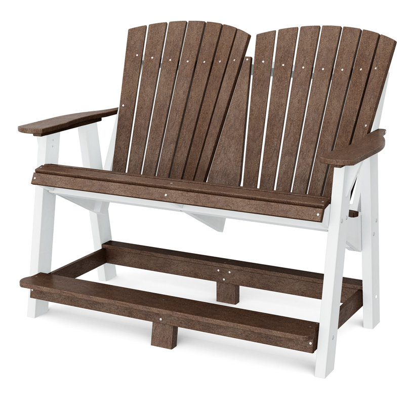 Heritage Double High Adirondack, Tudor Brown/White