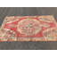 Tapis turcs, tapis de 4,3 x 7,1 pi, tapis tendance, tapis rétro, tapis tissés à la main rouge
