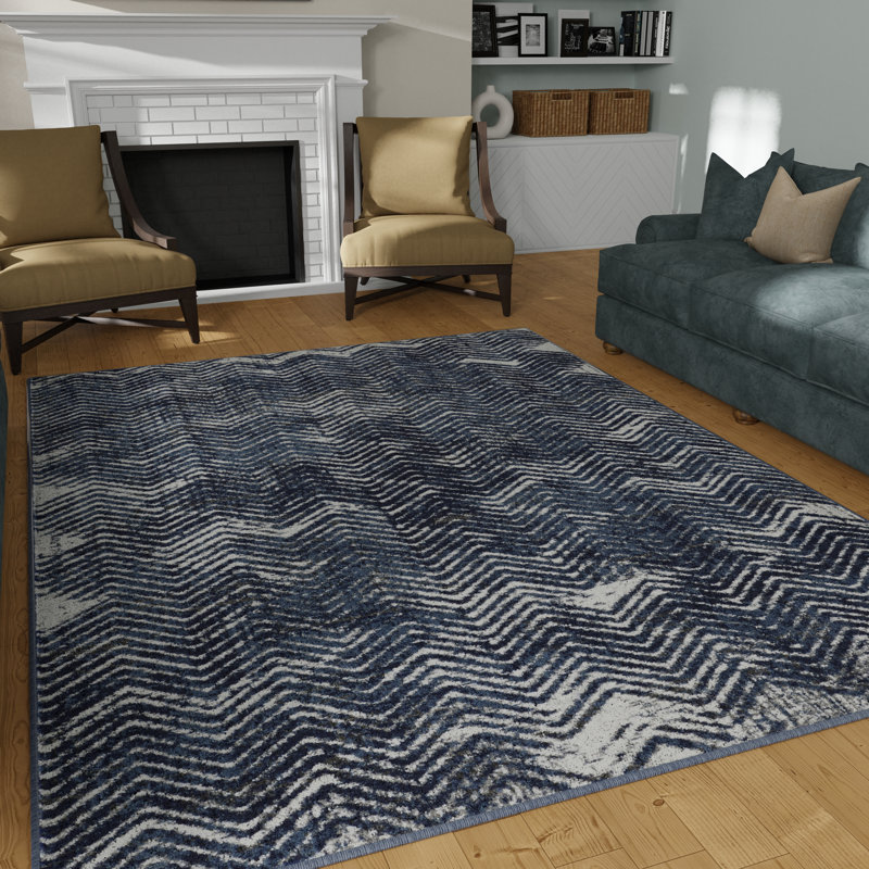 Sabera Chevron Indoor Rug, Rectangle 3'3" x 5'3"