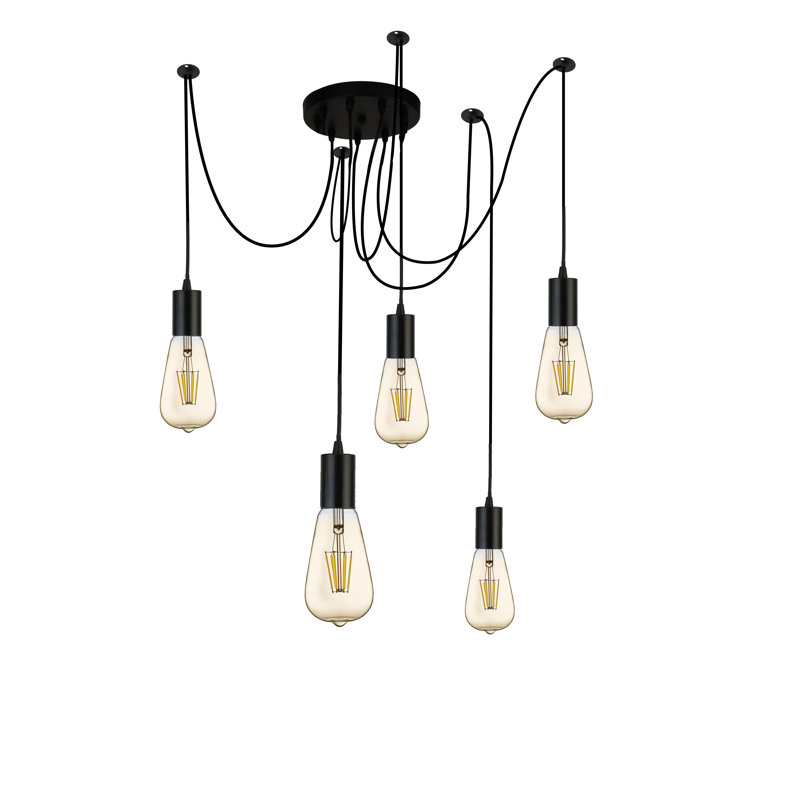 Almaden 5 - Light Black Bulb Pendant