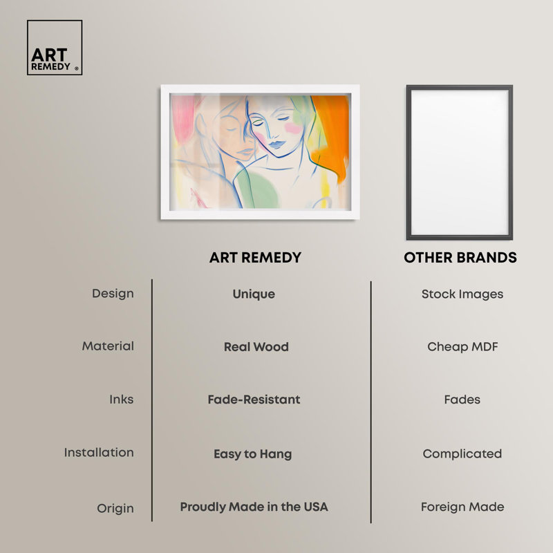 Décoration murale Maximalist Brushstroke Bond Shadowbox Print par Art Remedy, H 25 po x l 37 po, Blanc