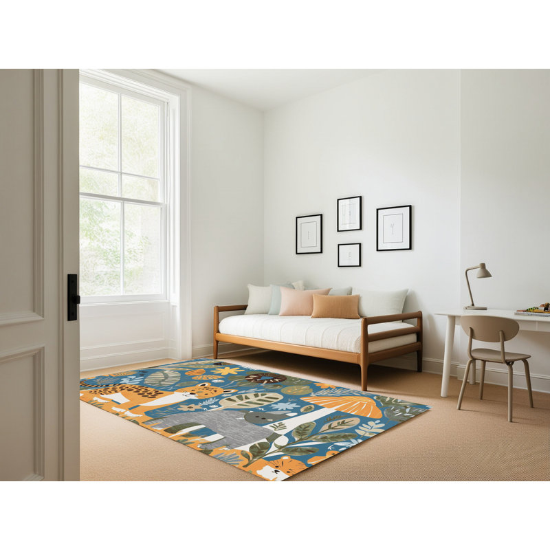 Tapis pour enfants East Urban Home, Tapis de couloir 2 pi x 4 pi