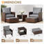 Ensemble de conversation en rotin pour 2 personnes avec repose-pieds Idamarie-105270514-90802522