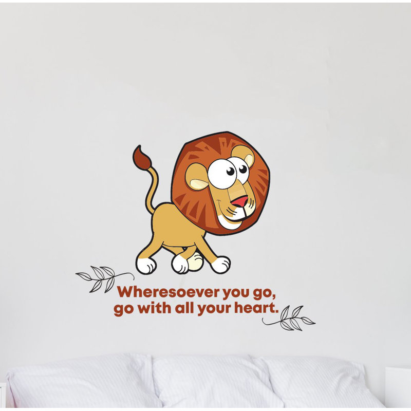 Adhésif décoratif en vinyle « Your Heart lion », H 27 po x l 30 po