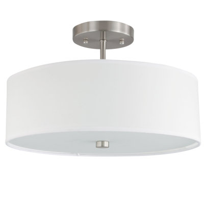Shriner Fabric Semi Flush Mount