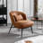 Upholstered Accent Chair with Metal Legs-799831502
