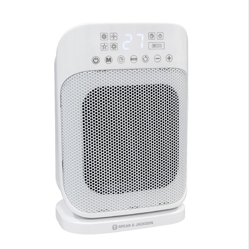 Symple Stuff 1500W 56 BTU Electric Compact Space Heater with Adjustable Thermostat