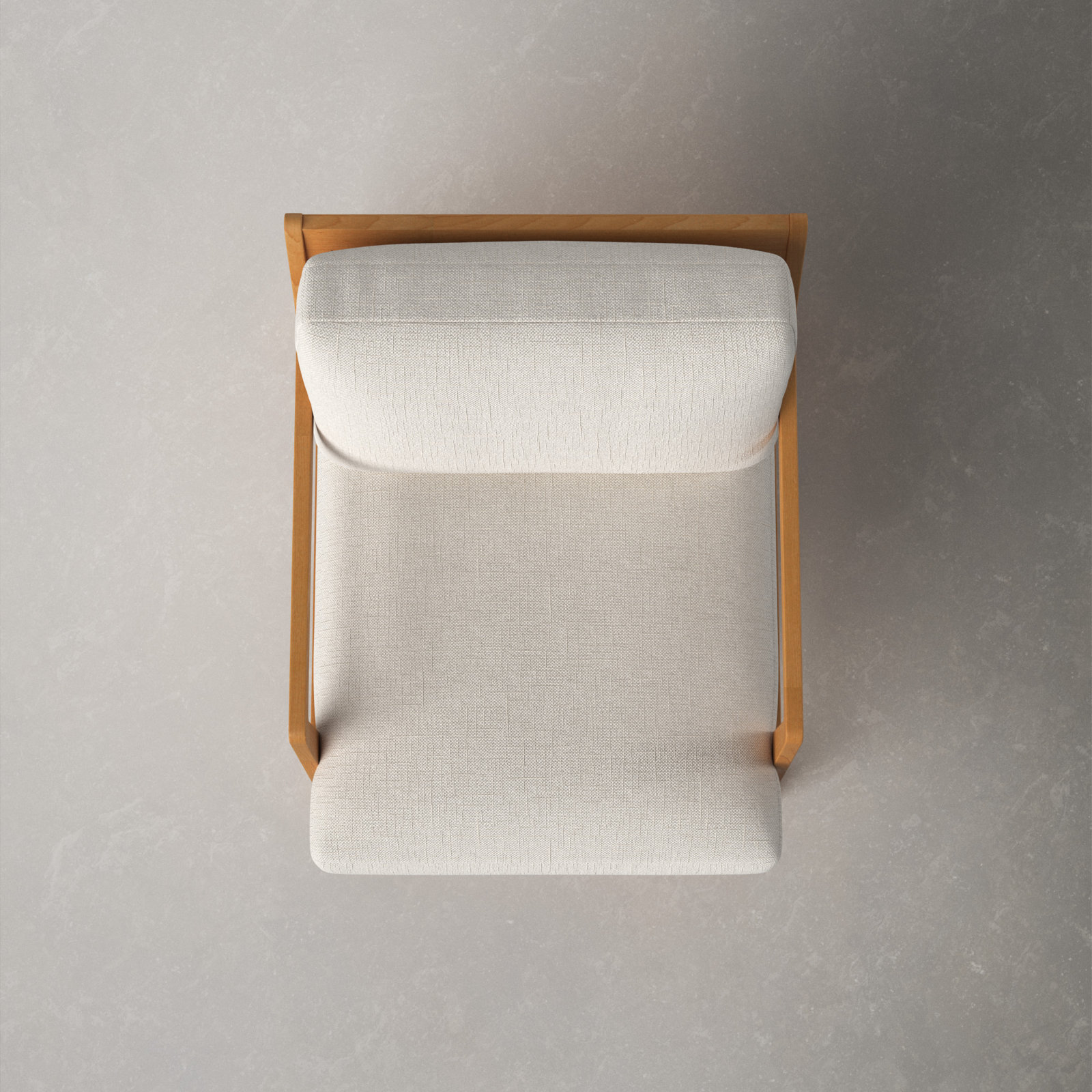 Carmelo Upholstered Armchair, Cream Linen Blend