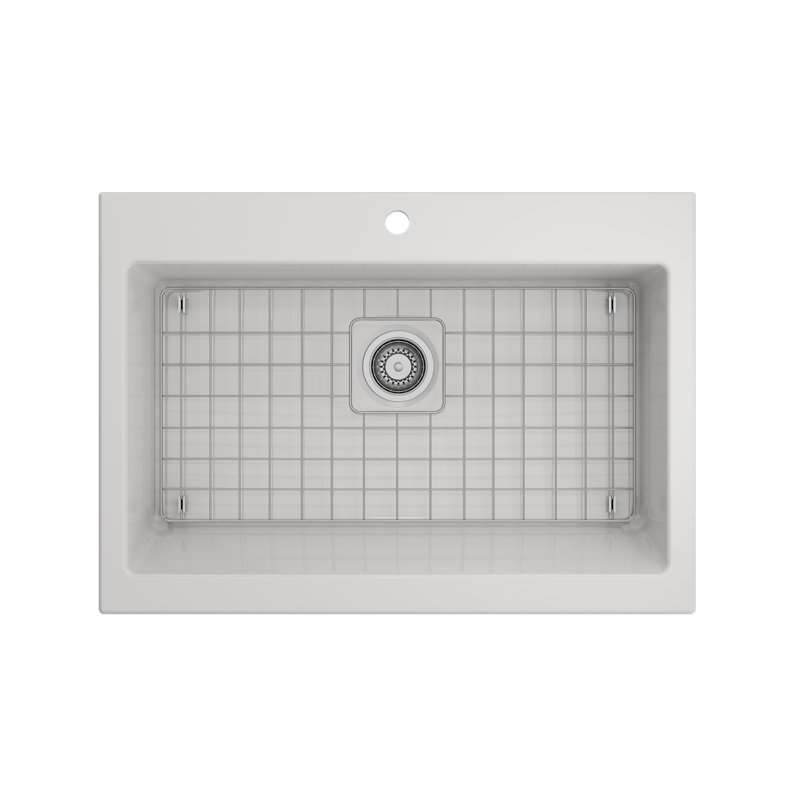 Nuova 34'' L Retro-fit Apron-Front Kitchen Sink, White